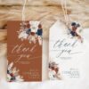 Boho Navy Rust Terracotta Wedding Tags Editable | Bridal Shower Thank You Tags Printable Boho Navy Rust Terracotta Wedding Tags Editable | Bridal Shower Thank You Tags Printable