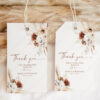 Boho Terracotta Rustic Wedding Tags | Personalized Bridal Baby Shower Thank You Labels Printable Boho Terracotta Rustic Wedding Tags | Personalized Bridal Baby Shower Thank You Labels Printable