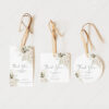 Boho Greenery Favor Tags Template | Green Bohemian Thank You Labels Printable Download Boho Greenery Favor Tags Template | Green Bohemian Thank You Labels Printable Download