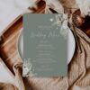 D024 Boho Greenery Menu Template AmyDesign 4