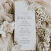 Boho Greenery Wedding Template Bundle | 50+ Templates Editable Sage Green Invitation Suite D024 Boho Greenery Menu Template AmyDesign 5