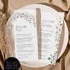 Wildflower Thank You Napkin Note Printable Editable | Table Thank You Note | Wedding Templates | Instant Download