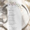 D026 Wildflower Wedding Menu Template Amy Design 6