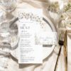 Wildflower Wedding Bundle Template | All-in-One Floral Wedding Templates Invitations & Signs D026 Wildflower Wedding Menu Template Amy Design 7