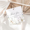 Elegant Minimalist Wildflower Tags | Personalized Wedding Bridal Baby Shower Tags Printable Editable Elegant Minimalist Wildflower Tags | Personalized Wedding Bridal Baby Shower Tags Printable Editable