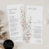 Wildflower Botanical Wedding Bundle | Complete Wedding Stationery Kit 50+ Templates D029 Minimalist Thank You Place Card Template Thank You Note 2