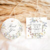 Personalized Wedding Favor Tags Template | Wildflower Thank You Tags Printable Download Personalized Wedding Favor Tags Template | Wildflower Thank You Tags Printable Download