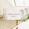 Wildflower Wedding Guest Place Cards Template | Editable Printable Table Name Card with Meal Icons