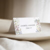 D029 Wildflower Wedding Guest Place Cards 5 Amy Design Templates