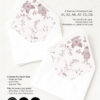 Monogram Wedding Envelope Liner Template | Envelope Liners A7 Flap | Printable Liners | Digital Download D031 Monogram Wedding Envelope Liner Template 7