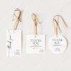 Modern Minimalist Wedding Favor Tags Editable | Thank You Tags Printable Modern Minimalist Wedding Favor Tags Editable | Thank You Tags Printable