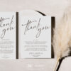 Minimalist Wedding Table Thank You Card | Printable Napkin Note | Place Setting Thank You Editable | Template Download Minimalist Wedding Table Thank You Card | Printable Napkin Note | Place Setting Thank You Editable | Template Download