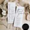 Wedding Thank You Napkin Note Printable Template | DIY Wedding Table Place Setting Thank You Editable | Instant Download Wedding Thank You Napkin Note Printable Template | DIY Wedding Table Place Setting Thank You Editable | Instant Download