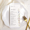 Printable Menu Thank You Place Card Download | Wildflower Thank You Napkin Note | Place Setting Menu Printable Template Download Printable Menu Thank You Place Card Download | Wildflower Thank You Napkin Note | Place Setting Menu Printable Template Download