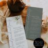 Boho Wedding Napkin Note Menu Template | Printable Menu Cards | Greenery Wedding Place Setting Cards Thank You Boho Wedding Napkin Note Menu Template | Printable Menu Cards | Greenery Wedding Place Setting Cards Thank You