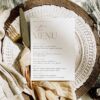 Minimalist Wedding Menu Template | Modern Wedding Dinner Menu | Printable Menu Place Cards Editable Minimalist Wedding Menu Template | Modern Wedding Dinner Menu | Printable Menu Place Cards Editable