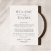 Modern Minimalist Thank You Note Printable Card | Minimal Setting Instant Download | DIY Wedding Table Decor