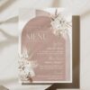 Boho Arched Menu Template | Terracotta Wedding Menu Template | Printable Menu Cards | Bohemian Wedding Boho Arched Menu Template | Terracotta Wedding Menu Template | Printable Menu Cards | Bohemian Wedding