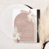 Boho Arched Menu Template | Terracotta Wedding Menu Template | Printable Menu Cards | Bohemian Wedding Boho Arched Menu Template | Terracotta Wedding Menu Template | Printable Menu Cards | Bohemian Wedding