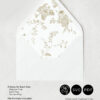 Floral Toile Envelope Liner Template | A7 French Toile Wedding Envelope Decoration | Euro Flap & Square Flap Template E122 Floral Toile Envelope Liner Template 2