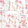 E125 Bright Floral Envelope Liners Template 2