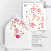 E125 Bright Floral Envelope Liners Template 4