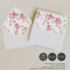 E125 Bright Floral Envelope Liners Template 6