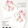 Bright Floral Envelope Liners Template | Colorful Flowers Envelope Liners A7 | DIY Envelope Liner Template E125 Bright Floral Envelope Liners Template 8