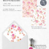 E125 Bright Floral Envelope Liners Template 9