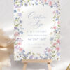Pastel Floral Custom Sign Template Printable | Whimsical Personalized Sign