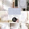 Wildflower Bridal Brunch Invitation Bundle | Pastel Flowers Bridal Shower Brunch Invite Template Editable Wildflower Bridal Brunch Invitation Bundle | Pastel Flowers Bridal Shower Brunch Invite Template Editable