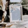 Boho Blue Custom Table Sign Printable | Boho Bridal Shower Sign Template