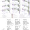 50 Purple Lilac Bridal Shower Games Templates | Printable Bridal Party Games | Editable Shower Game Bundle Bridal Shower Games Bundle | Wildflower Shower Games Printable Editable Templates