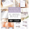Purple Floral Bridal Shower Invitation Bundle | Poppy Flowers Bridal Shower Invite Signs & Games Bundle Editable Template Purple Floral Bridal Shower Invitation Bundle | Poppy Flowers Bridal Shower Invite Signs & Games Bundle Editable Template