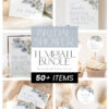 Blue Spring Floral Bridal Shower Bundle Template | Dusty Blue Bridal Shower Invitations | 24 Shower Games Bundle Blue Spring Floral Bridal Shower Bundle Template | Dusty Blue Bridal Shower Invitations | 24 Shower Games Bundle