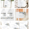 Blue Spring Floral Bridal Shower Bundle Template | Dusty Blue Bridal Shower Invitations | 24 Shower Games Bundle Blue Spring Floral Bridal Shower Bundle Template | Dusty Blue Bridal Shower Invitations | 24 Shower Games Bundle