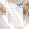 24 Printable Bridal Shower Games Template | Blue Shower Game Template Fully Editable 24 Printable Bridal Shower Games Template | Blue Shower Game Template Fully Editable