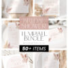 Dusty Pink Bridal Shower Bundle Template | Boho Arch Bridal Shower Invitations | 24 Games Bundle & Shower Signs Dusty Pink Bridal Shower Bundle Template | Boho Arch Bridal Shower Invitations | 24 Games Bundle & Shower Signs