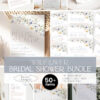 Elegant Wildflower Bridal Shower Bundle | Invitations & 24 Bridal Shower Games Bundle Editable Template Elegant Wildflower Bridal Shower Bundle | Invitations & 24 Bridal Shower Games Bundle Editable Template