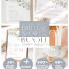 Elegant Wildflower Bridal Shower Bundle | Invitations & 24 Bridal Shower Games Bundle Editable Template Elegant Wildflower Bridal Shower Bundle | Invitations & 24 Bridal Shower Games Bundle Editable Template