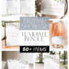 Elegant Wildflower Bridal Shower Bundle | Invitations & 24 Bridal Shower Games Bundle Editable Template Elegant Wildflower Bridal Shower Bundle | Invitations & 24 Bridal Shower Games Bundle Editable Template