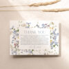 Boho Wildflower Bridal Shower Thank You Card | Printable Thank You Template | Folded and Flat Boho Wildflower Bridal Shower Thank You Card | Printable Thank You Template | Folded and Flat