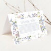 Boho Wildflower Bridal Shower Thank You Card | Printable Thank You Template | Folded and Flat