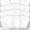 Bridal Shower Games Bundle | Wildflower Shower Games Printable Editable Templates Bridal Shower Games Bundle | Wildflower Shower Games Printable Editable Templates