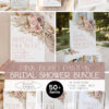 Pink Boho Pampas Bridal Shower Bundle | Bohemian Invitation Template | Bridal Shower Signage & Games Bundle Pink Boho Pampas Bridal Shower Bundle | Bohemian Invitation Template | Bridal Shower Signage & Games Bundle