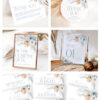 Boho Dusty Blue Bridal Shower Bundle Template | Bohemian Bridal Shower Invitations Printable | 24 Games Bundle Boho Dusty Blue Bridal Shower Bundle Template