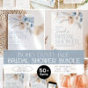 Boho Dusty Blue Bridal Shower Bundle Template | Bohemian Bridal Shower Invitations Printable | 24 Games Bundle Boho Dusty Blue Bridal Shower Bundle Template | Bohemian Bridal Shower Invitations Printable | 24 Games Bundle