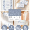 Something Blue Bridal Shower Invitation Template Bundle | French Toile Bridal Shower Bundle | Games Bundle Editable Something Blue Bridal Shower Invitation Template Bundle | French Toile Bridal Shower Bundle | Games Bundle Editable