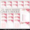 Hot Pink Bridal Games Printable Download | Editable 24 Bridal Shower Games Bundle Template Hot Pink Bridal Games Printable Download | Editable 24 Bridal Shower Games Bundle Template