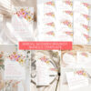 Bright Floral Bridal Shower Bundle Templates Colorful Flowers
